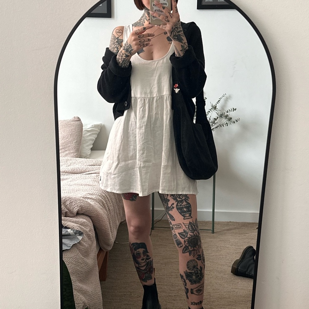 Afends Jesse Hemp Mini Dress | natural